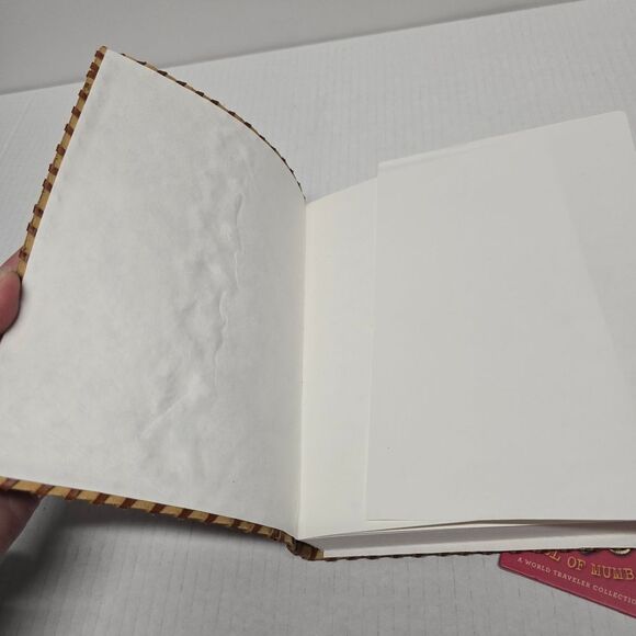 7 Chakra Stone Handmade Cognac Brown Leather Journal Diary College Book Sketch - Picture 6 of 8